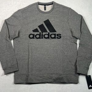 ADIDAS GOLF‎ Tech Fleece casual gray black pullover NWT Men large